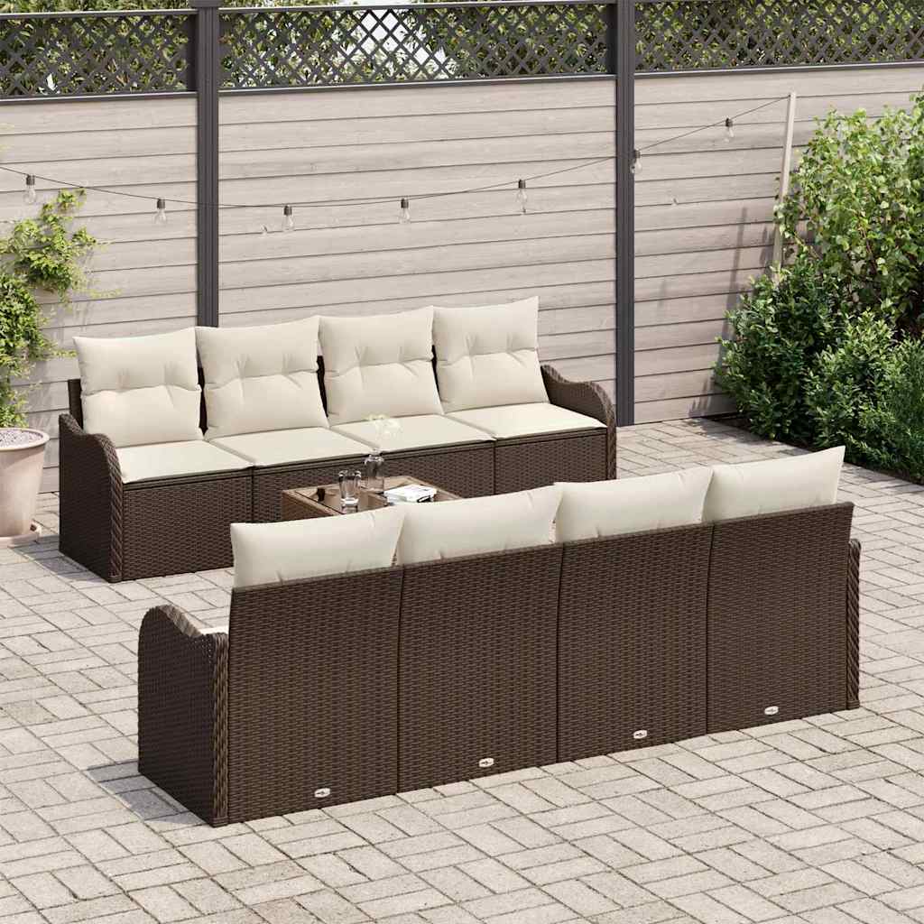 Havesofa Sæt Brun 55 x 55 x 37 cm polyrattan