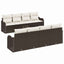 Havesofa Sæt Brun 55 x 55 x 37 cm polyrattan