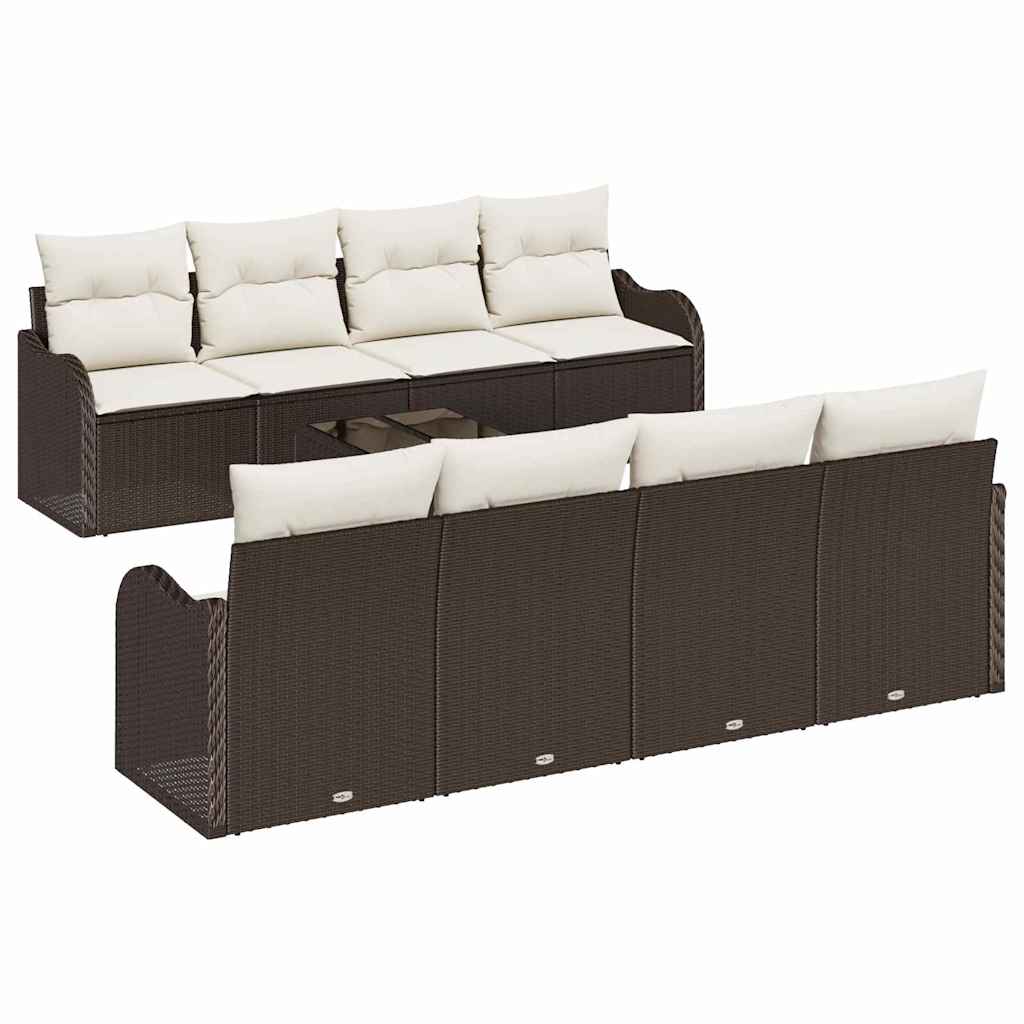 Havesofa Sæt Brun 55 x 55 x 37 cm polyrattan