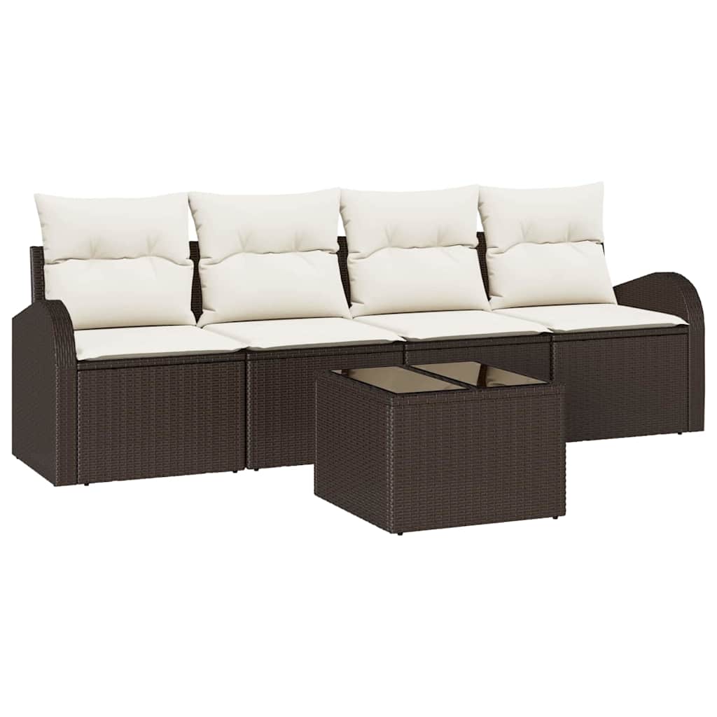 Havesofa Sæt Brun 55 x 55 x 37 cm polyrattan