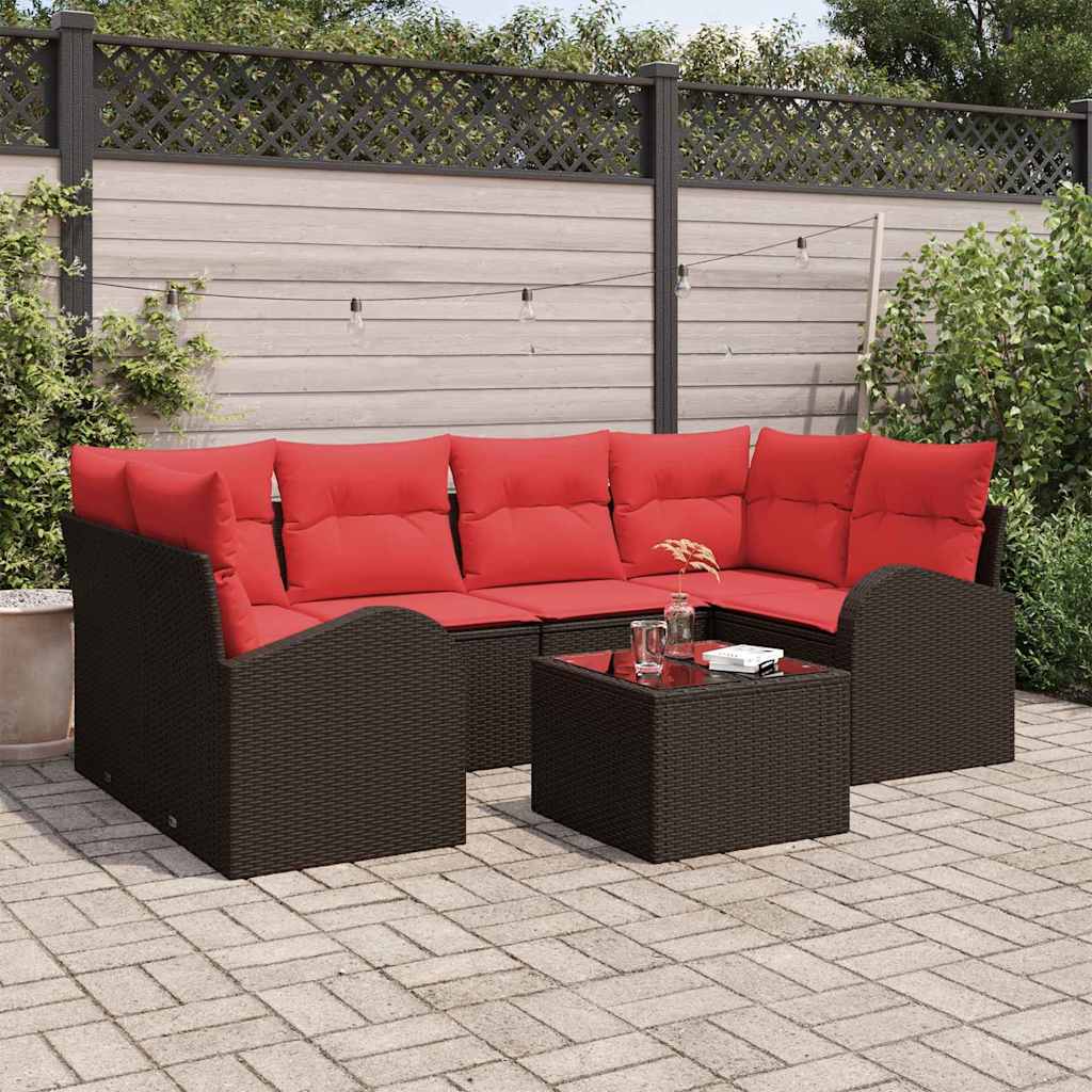 Havesofa Sæt Brun 55 x 55 x 37 cm polyrattan