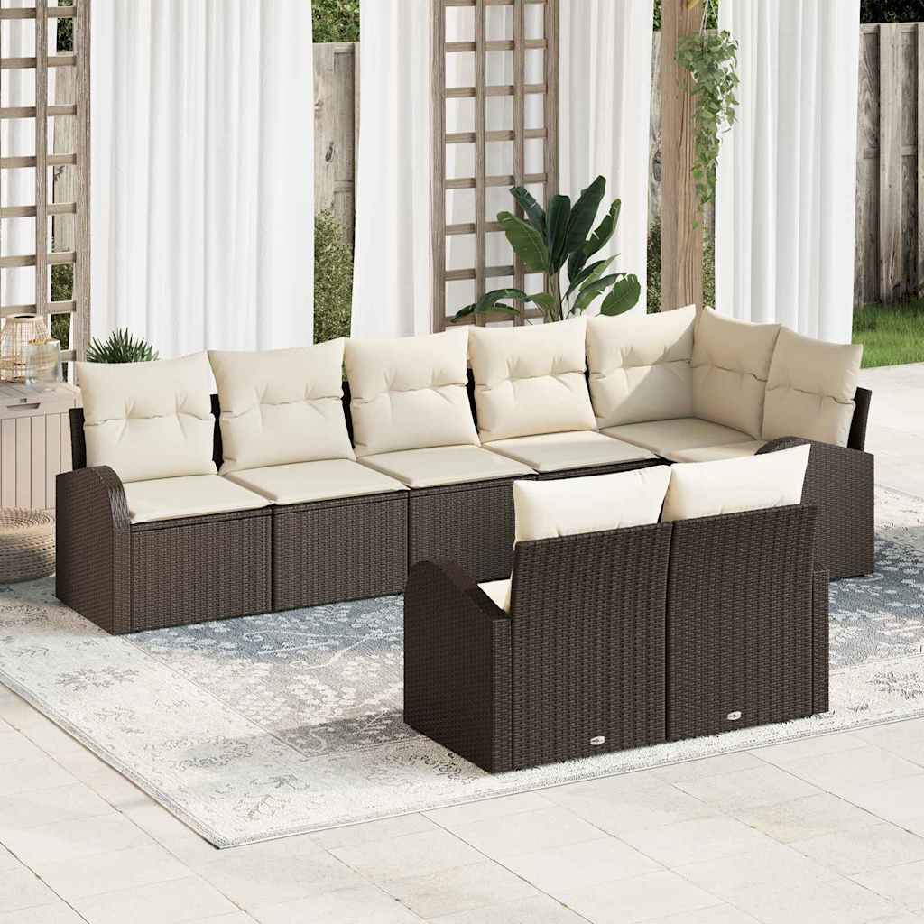 Havesofa Sæt 8 stk. 8-Antal sæder polyrattan