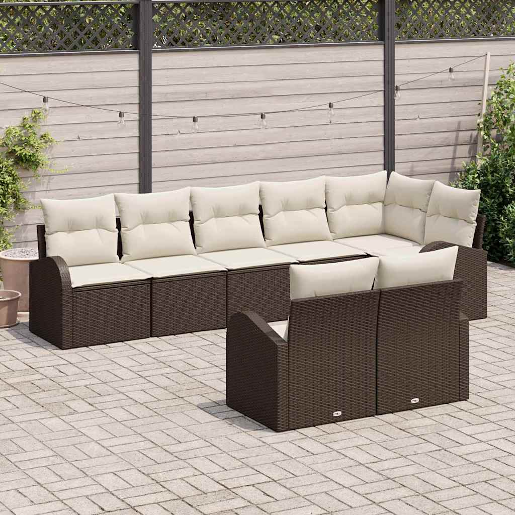 Havesofa Sæt 8 stk. 8-Antal sæder polyrattan