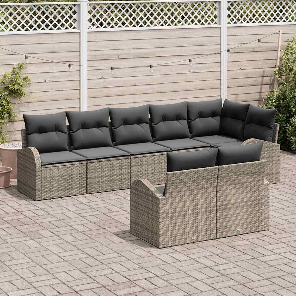 Havesofa Sæt 8 stk. 8-Antal sæder polyrattan