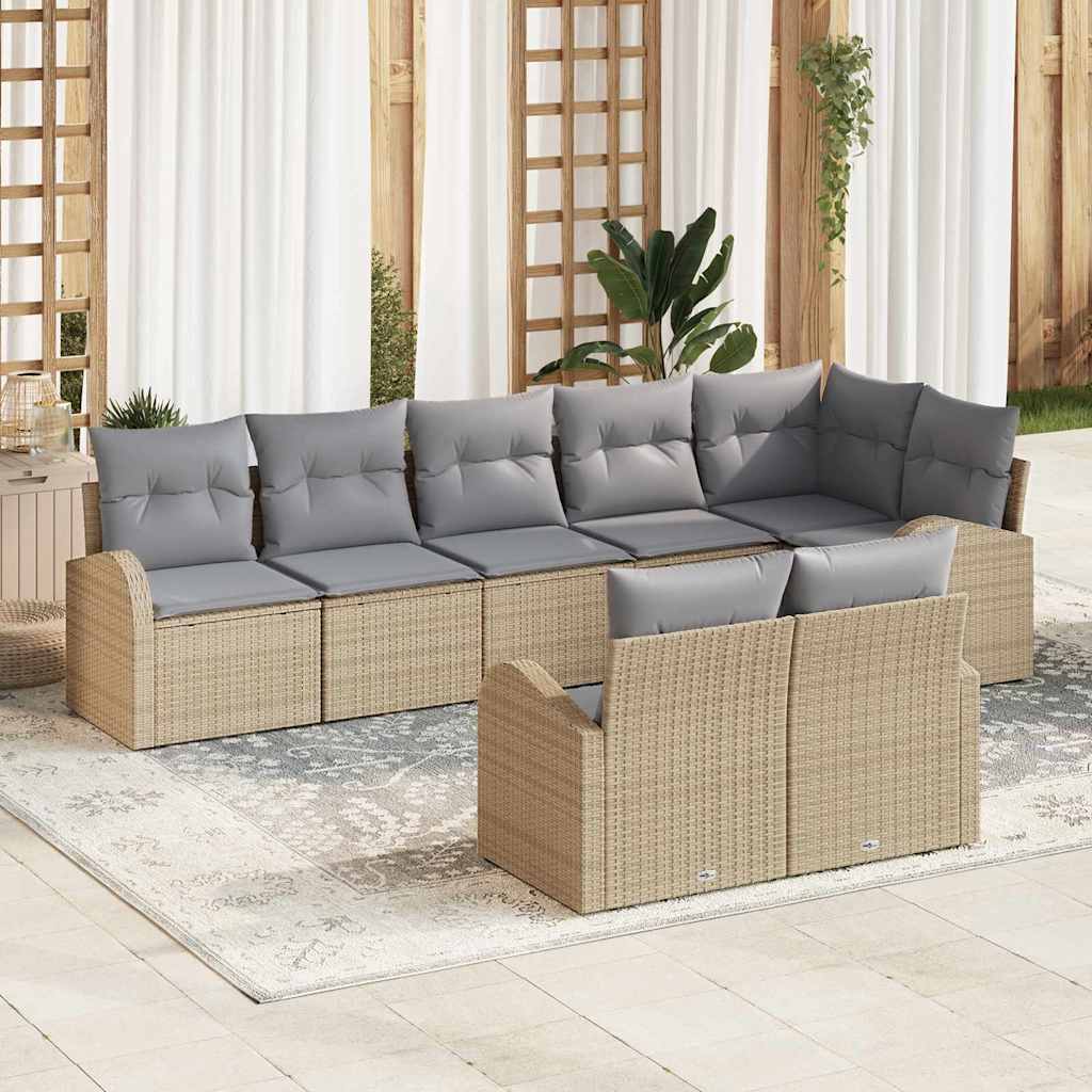 Havesofa Sæt 8 stk. 8-Antal sæder polyrattan