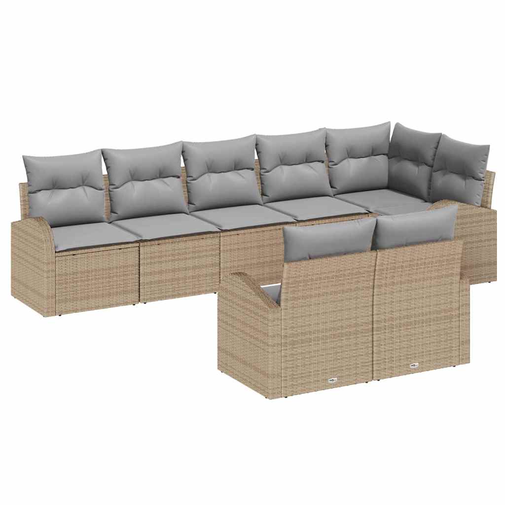 Havesofa Sæt 8 stk. 8-Antal sæder polyrattan