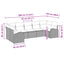 Havesofa Sæt 7 stk. Brun [Syntetisk]: Poly Rattan