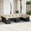 Sofa Sæt 11 stk. Sort [Syntetisk]: Polyrattan