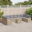 Sofa Sæt 11 stk. Beige [Syntetisk]: Polyrattan