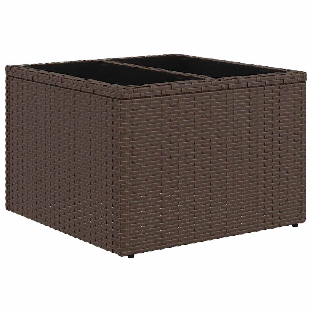Sofa Sæt 6 stk. Brun og Creme polyrattan