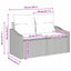 Sofa Sæt 7 stk. Beige polyrattan