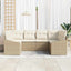 Sofa Sæt 6 stk. Beige polyrattan