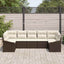 Sofa Sæt 7 stk. Brun polyrattan
