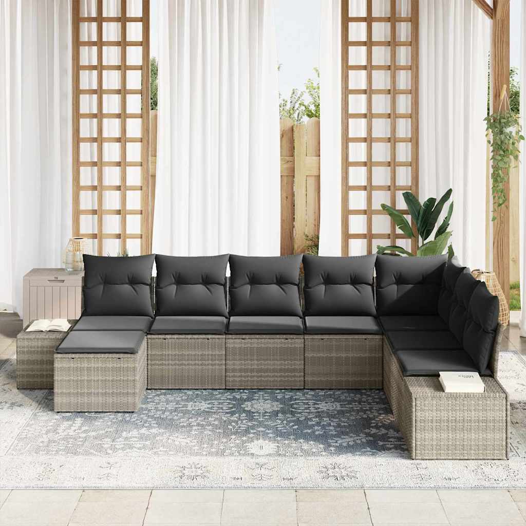 Havesofa Sæt 8 stk. polyrattan