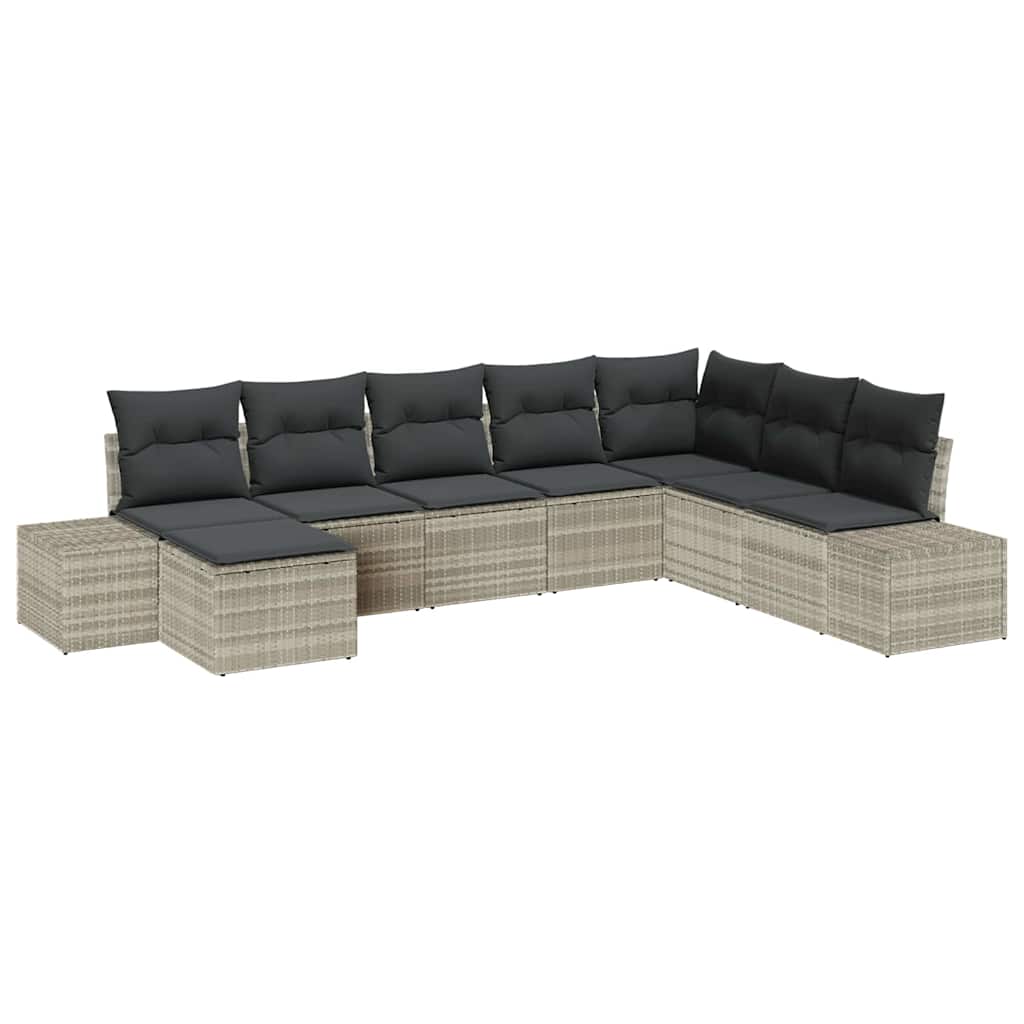 Havesofa Sæt 8 stk. polyrattan