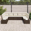Havesofa Sæt 9 stk. Brun polyrattan