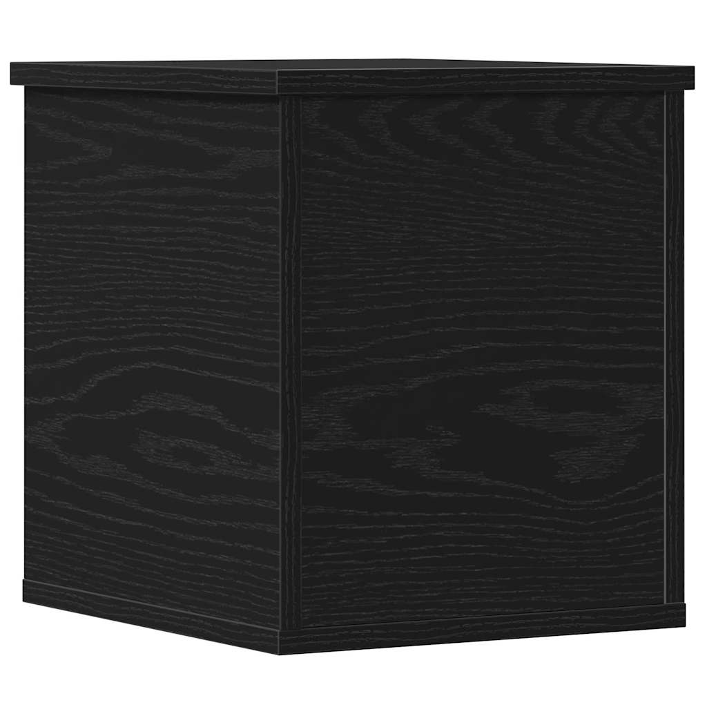 Opbevaringskasse Sort eg 30 x 35 x 35 cm Konstrueret træ