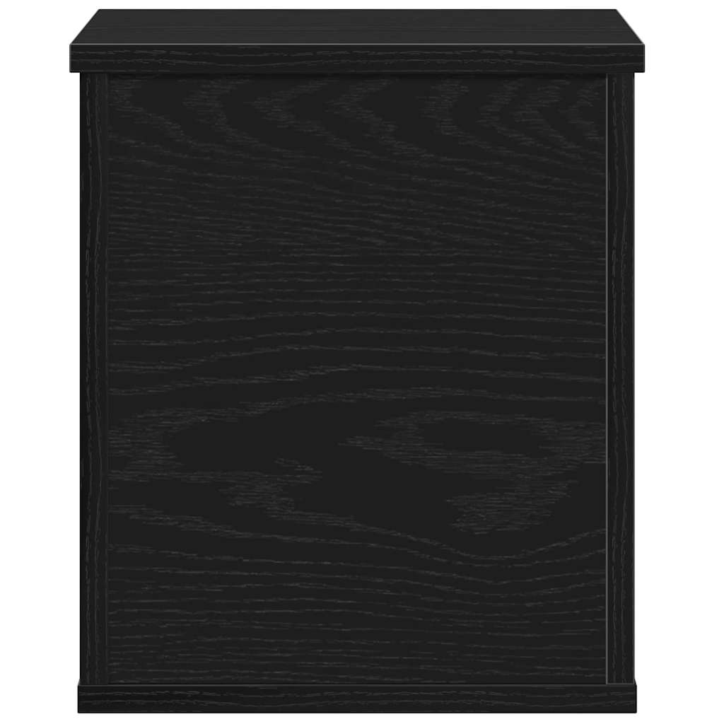 Opbevaringskasse Sort eg 30 x 35 x 35 cm Konstrueret træ