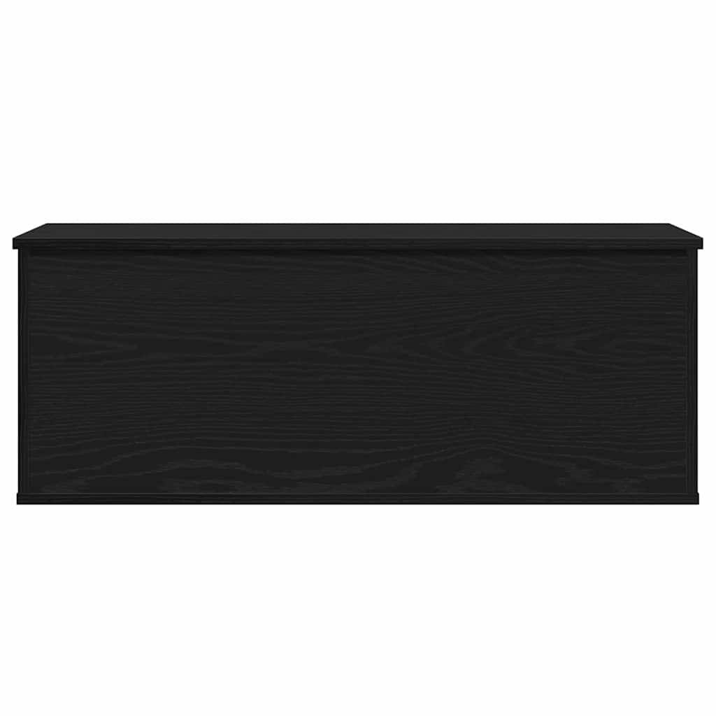 Opbevaringskasse Sort eg 90 x 35 x 35 cm Konstrueret træ