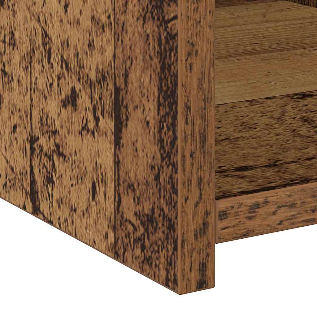 Bogreol med skuffe Gammelt træ 30 x 42.4 x 185.2 cm