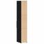 Bogreol med skuffe Sort eg 30 x 42.4 x 185.2 cm