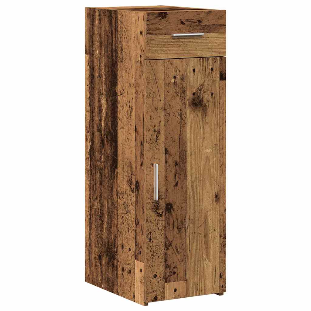 Sideboard med skuffe Gammelt træ 30 x 42,5 x 93 cm