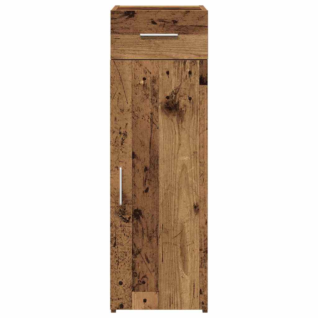 Sideboard med skuffe Gammelt træ 30 x 42,5 x 93 cm
