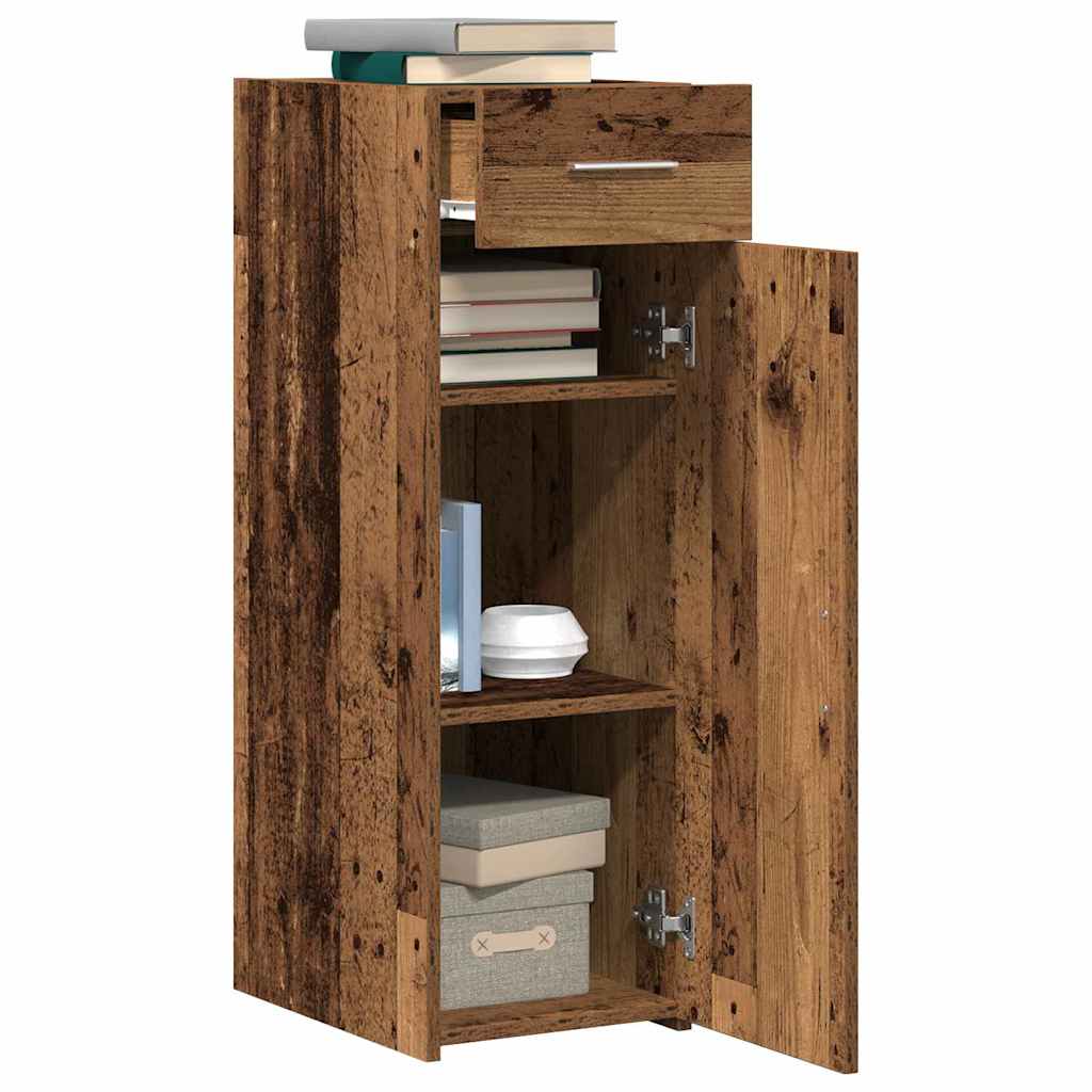 Sideboard med skuffe Gammelt træ 30 x 42,5 x 93 cm
