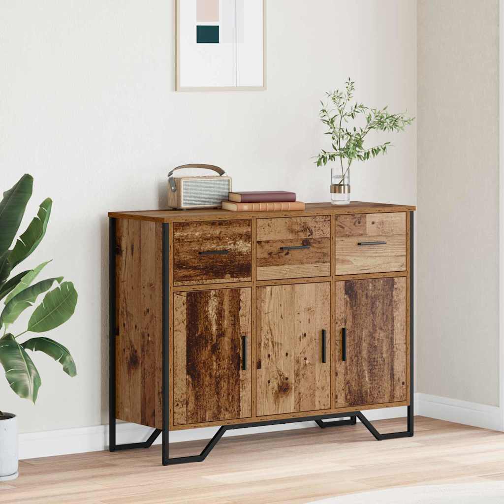 Sideboard Gammelt træ 97 x 32,5 x 74,5 cm