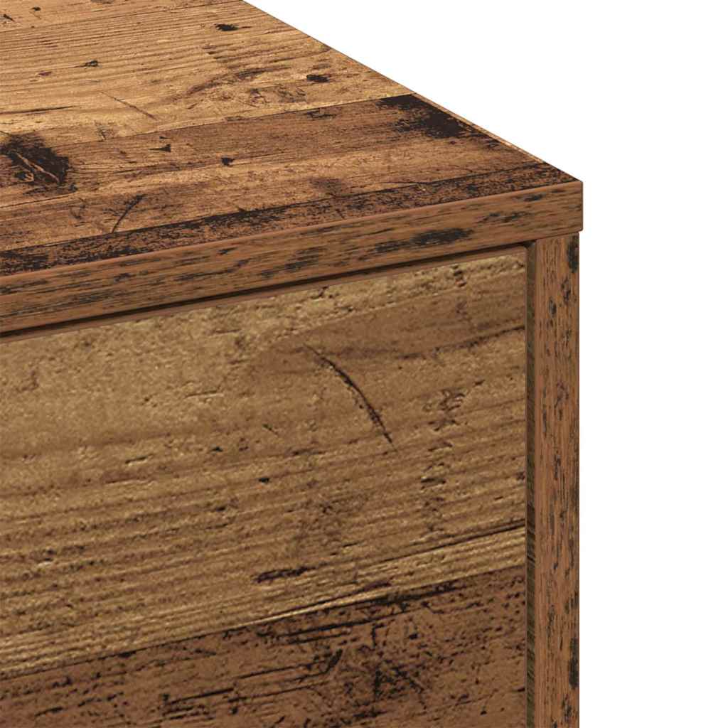 Sofabord Gammelt træ 90 x 90 x 28 cm Konstrueret træ