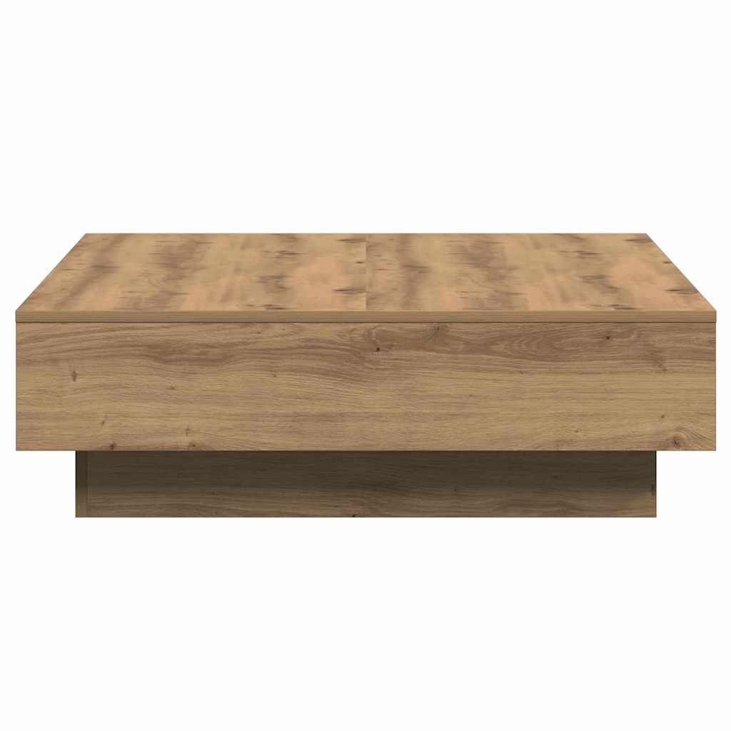Sofabord Artisan Egetræ 90 x 90 x 28 cm Konstrueret træ
