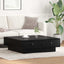 Sofabord Sort eg 90 x 90 x 28 cm Konstrueret træ