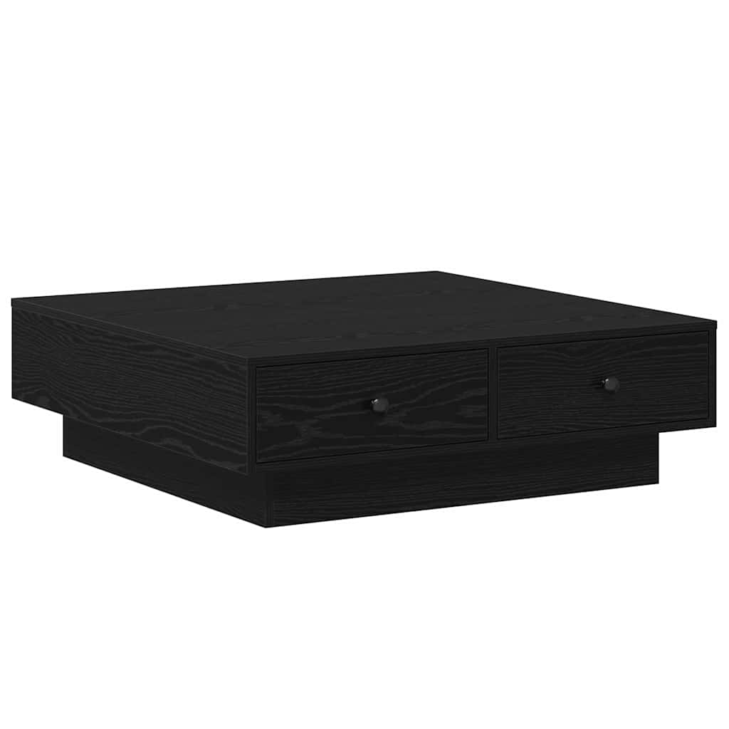 Sofabord Sort eg 90 x 90 x 28 cm Konstrueret træ