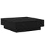 Sofabord Sort eg 90 x 90 x 28 cm Konstrueret træ