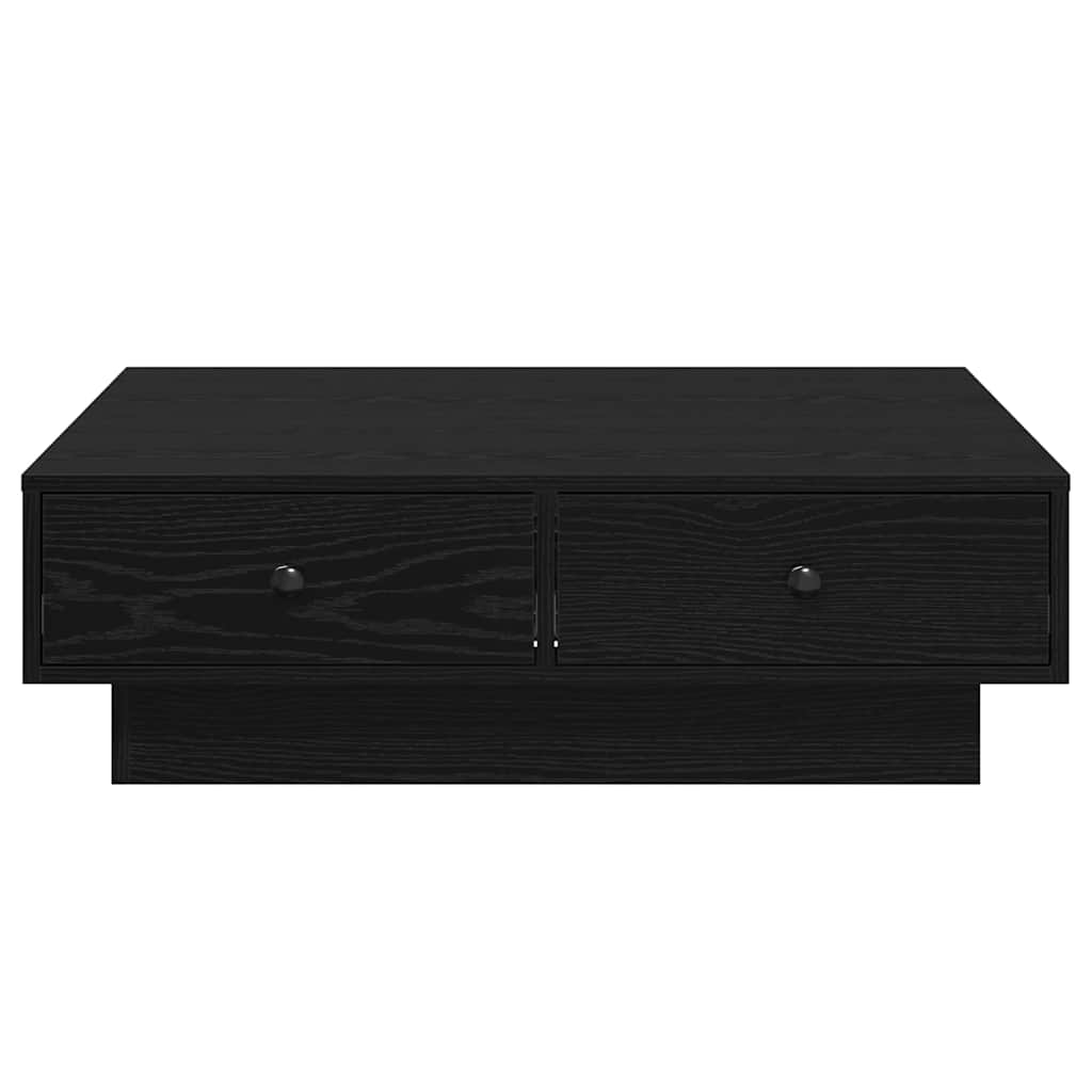 Sofabord Sort eg 90 x 90 x 28 cm Konstrueret træ