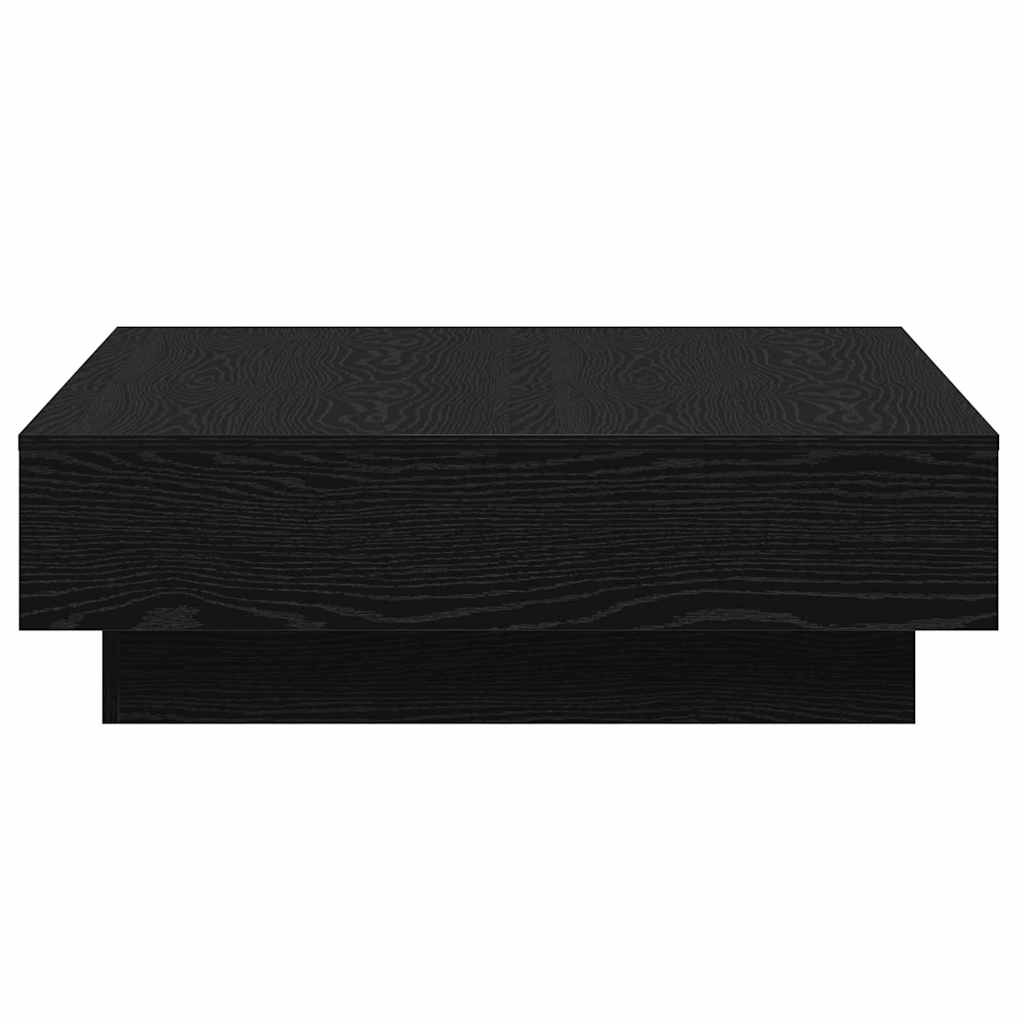 Sofabord Sort eg 90 x 90 x 28 cm Konstrueret træ