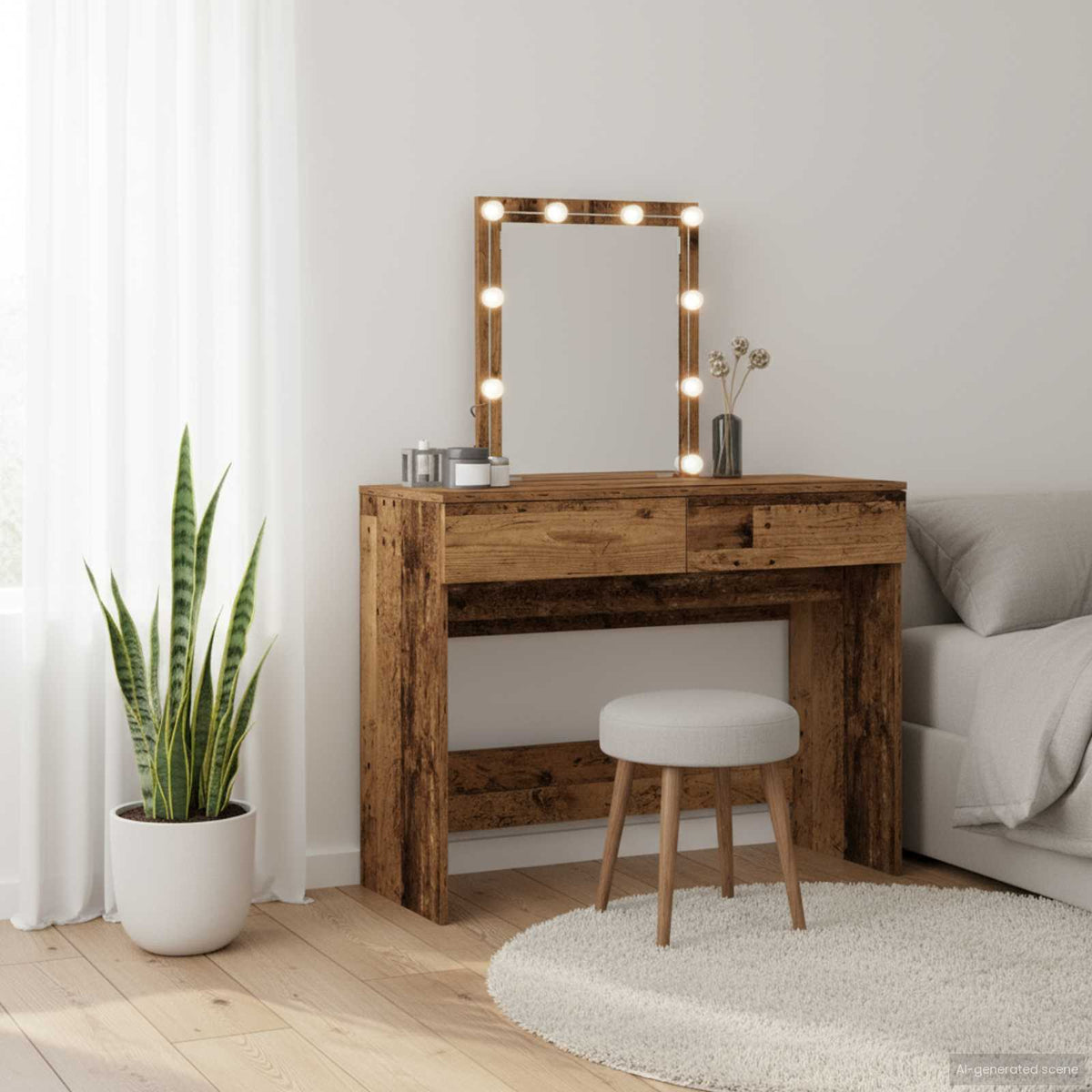 Klædeskab Gammelt træ 100 x 40 x 130 cm Konstrueret træ