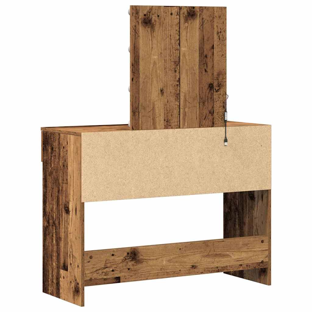 Klædeskab Gammelt træ 100 x 40 x 130 cm Konstrueret træ