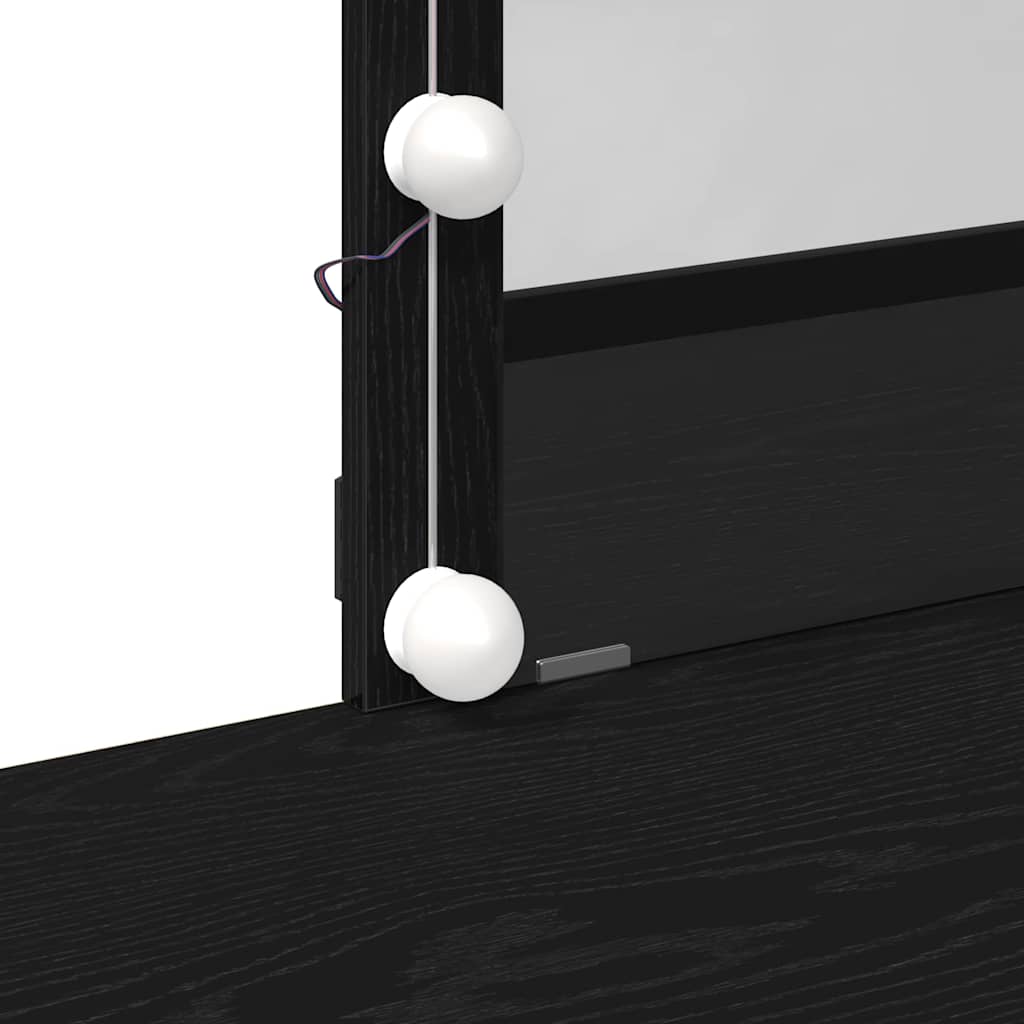 Klædeskab Sort eg 100 x 40 x 130 cm Konstrueret træ