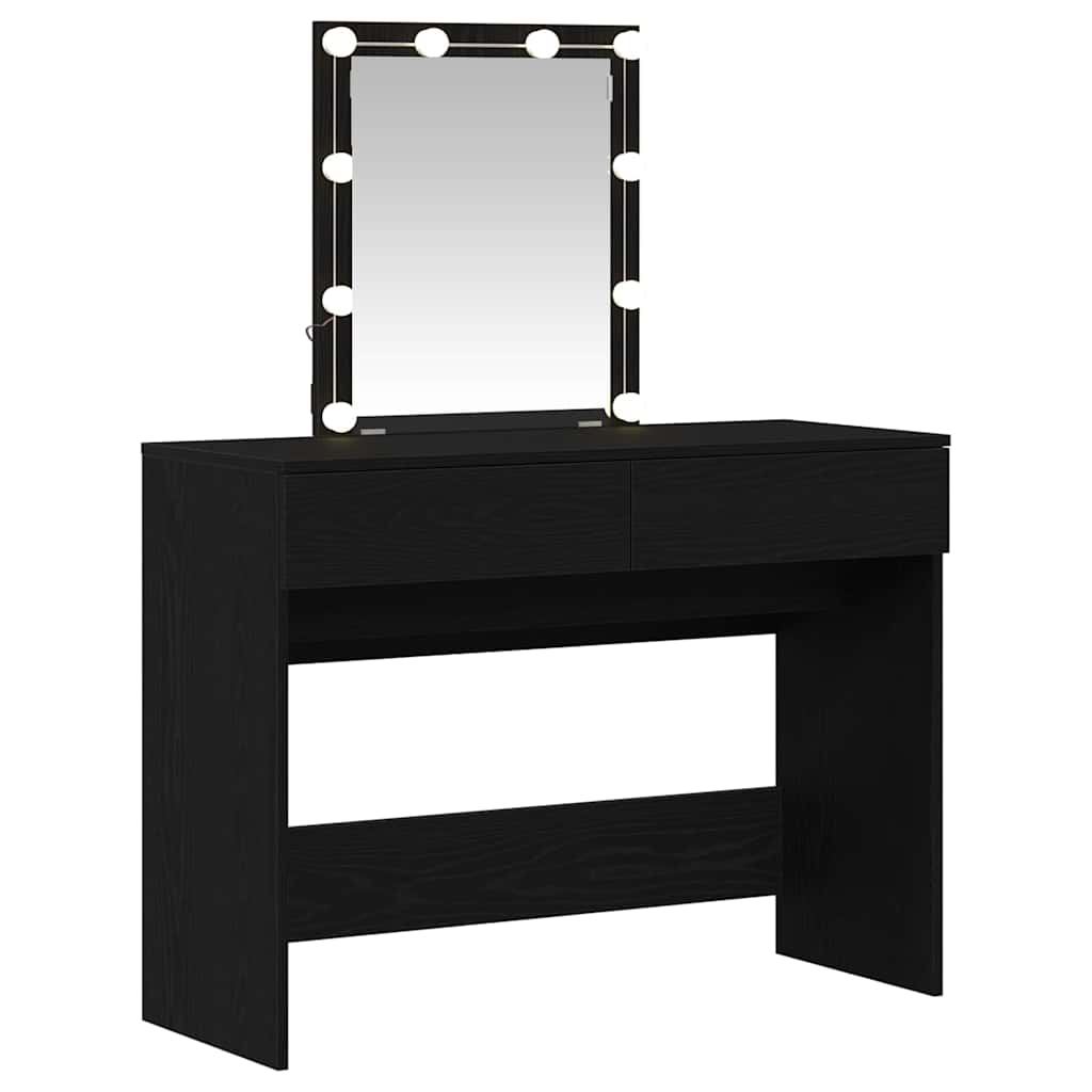 Klædeskab Sort eg 100 x 40 x 130 cm Konstrueret træ