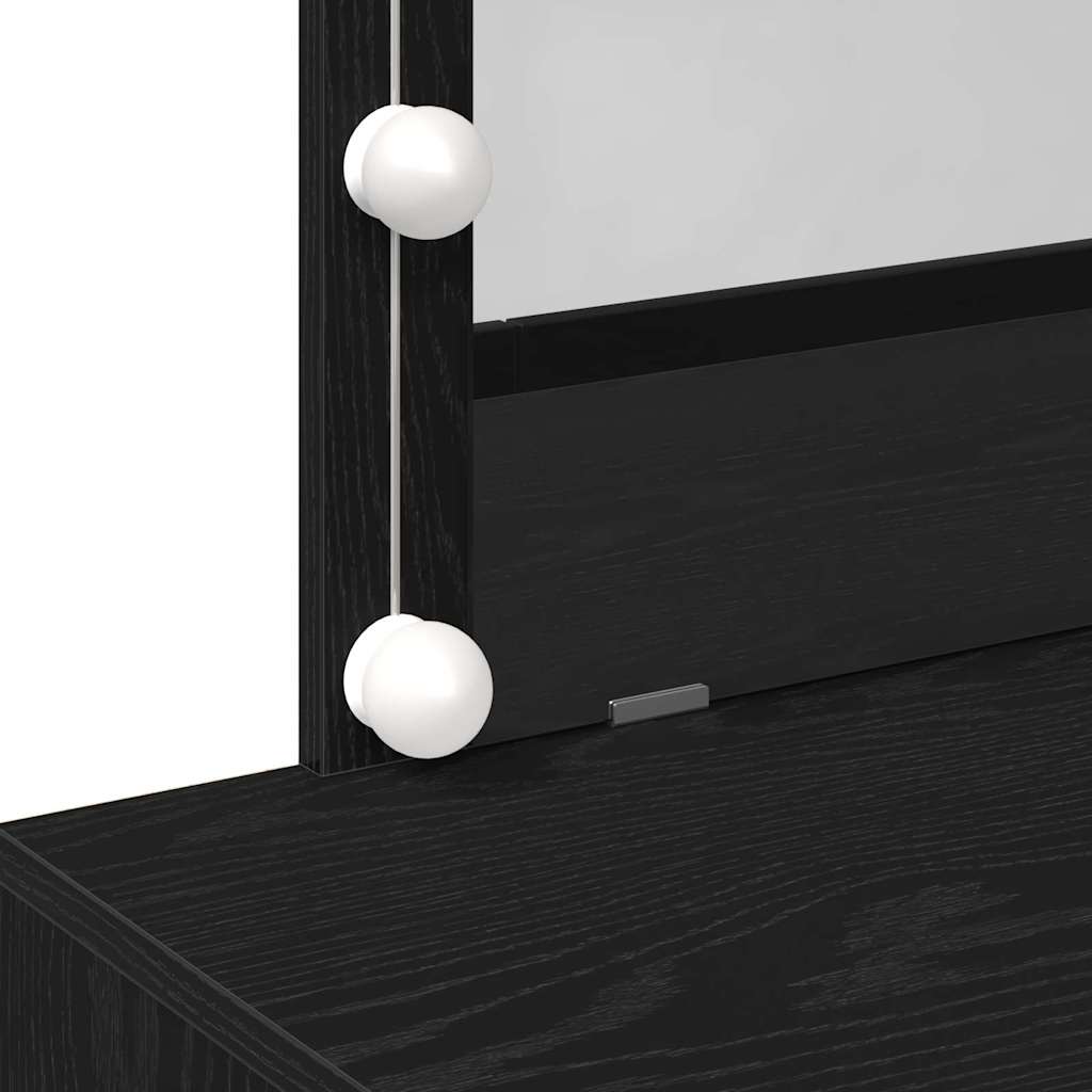 Klædeskab Sort eg 100 x 40 x 120 cm Konstrueret træ