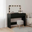 Klædeskab Sort eg 100 x 40 x 120 cm Konstrueret træ