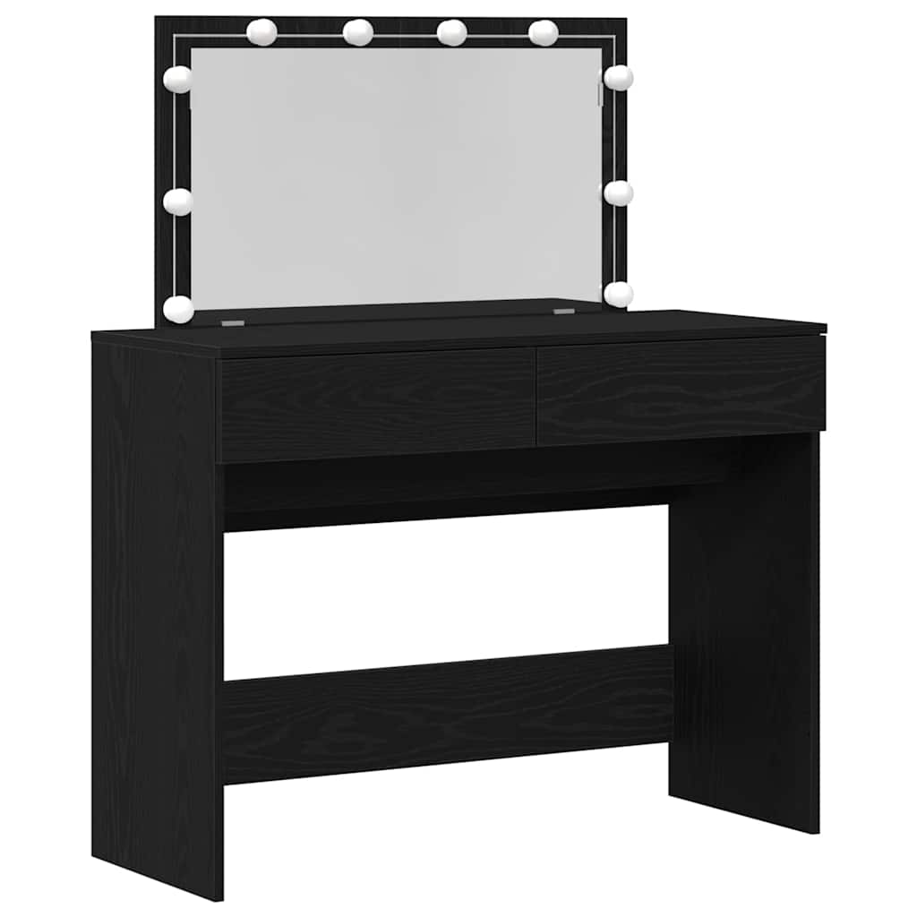 Klædeskab Sort eg 100 x 40 x 120 cm Konstrueret træ