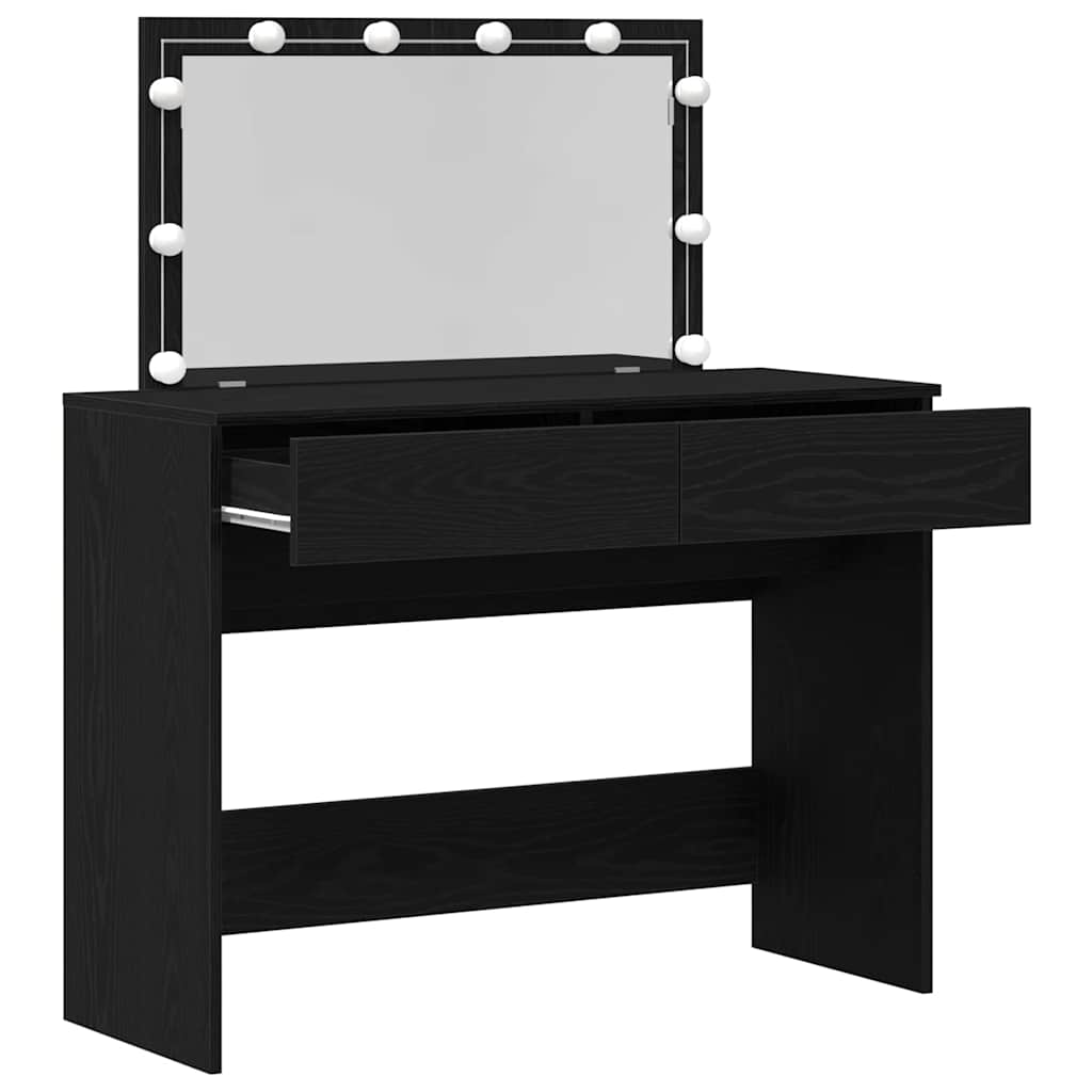 Klædeskab Sort eg 100 x 40 x 120 cm Konstrueret træ