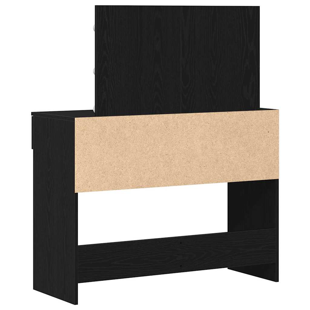 Klædeskab Sort eg 100 x 40 x 120 cm Konstrueret træ