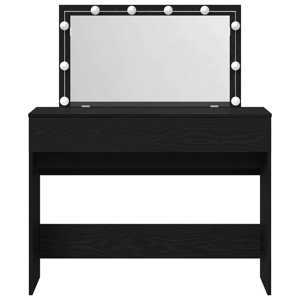 Klædeskab Sort eg 100 x 40 x 120 cm Konstrueret træ