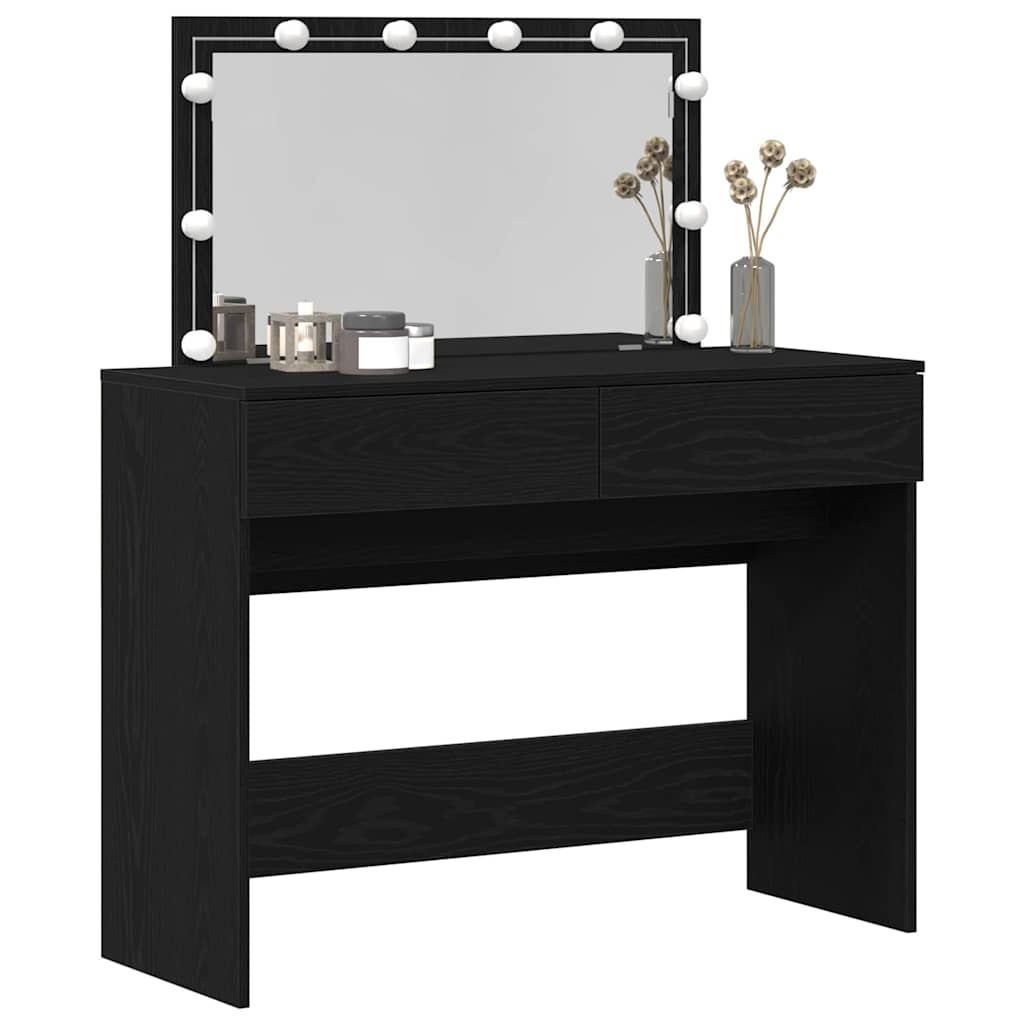 Klædeskab Sort eg 100 x 40 x 120 cm Konstrueret træ
