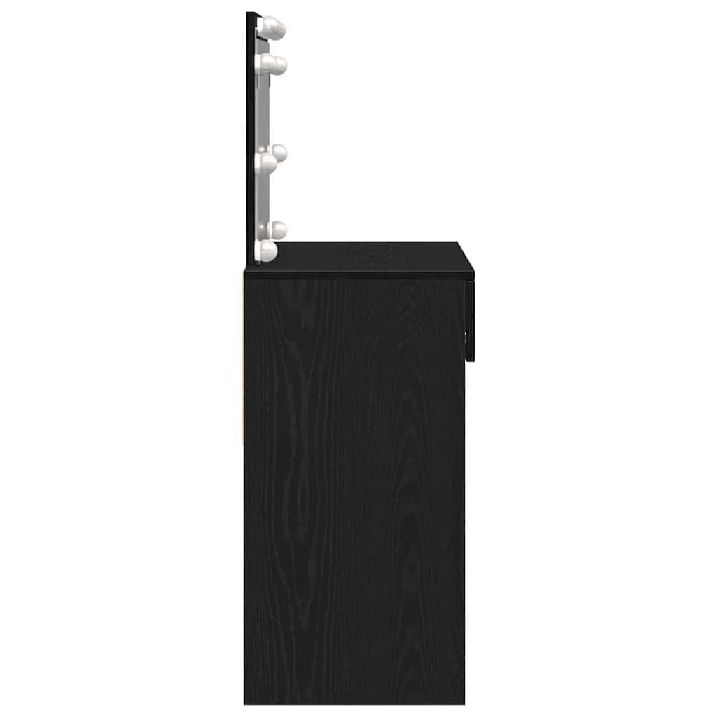 Klædeskab Sort eg 100 x 40 x 120 cm Konstrueret træ