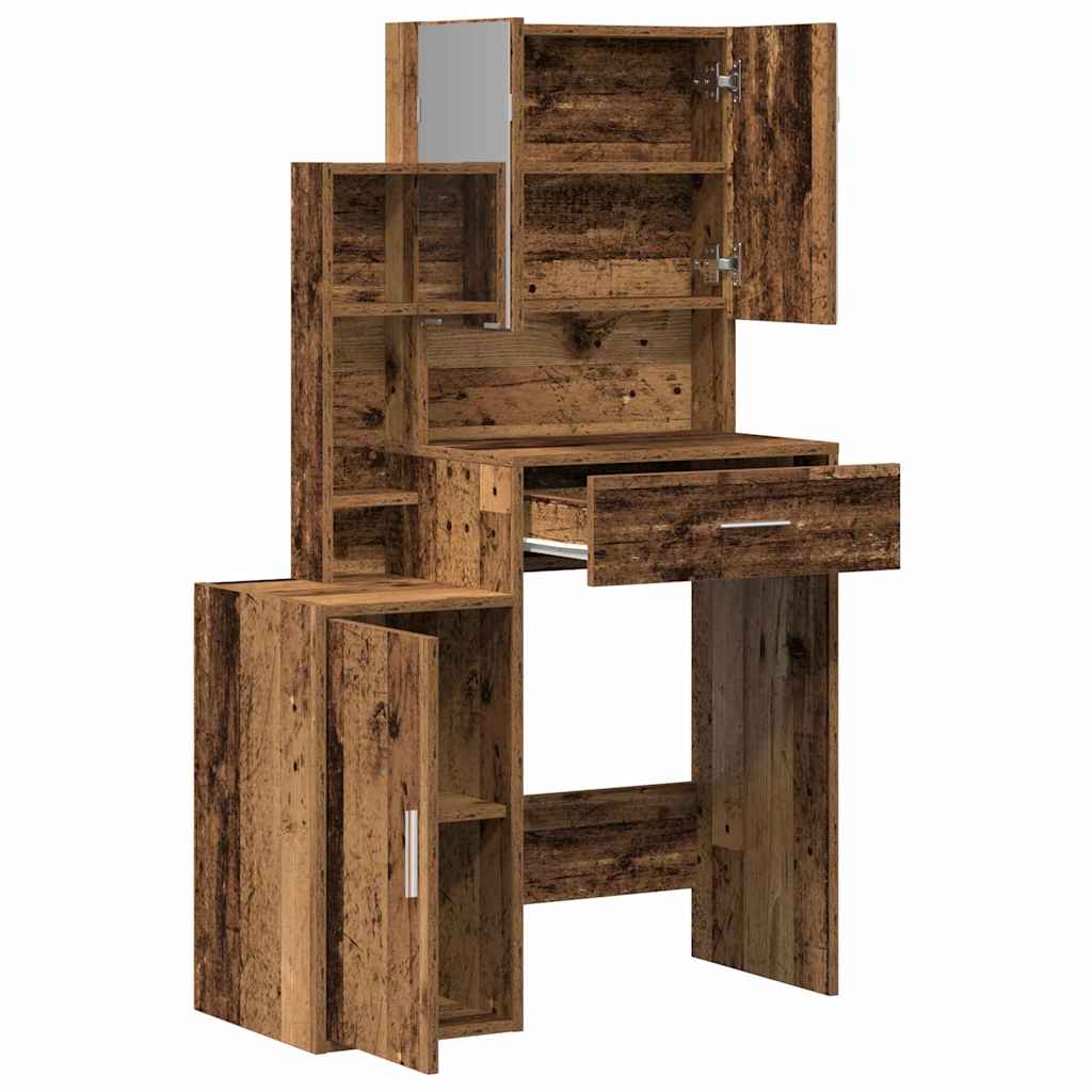 Klædeskab Gammelt træ 80 x 35 x 132 cm Konstrueret træ