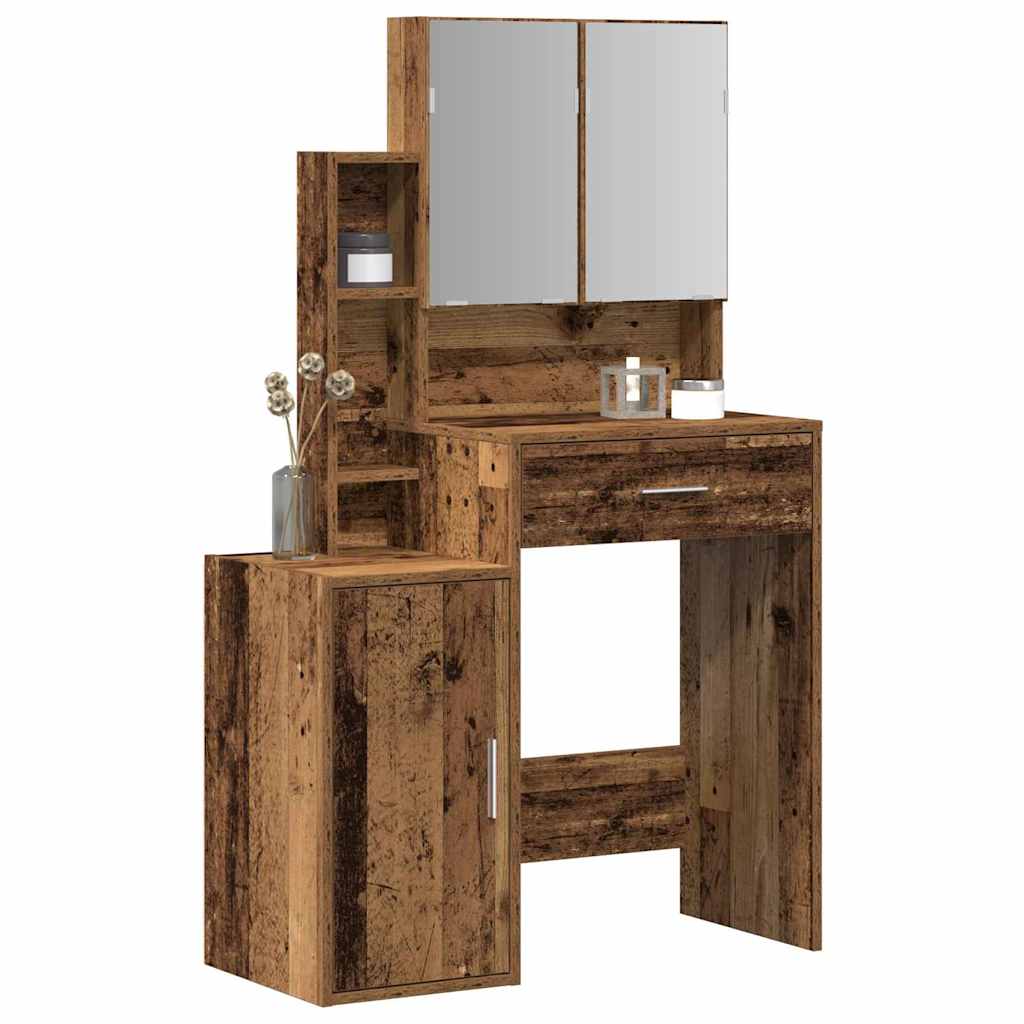 Klædeskab Gammelt træ 80 x 35 x 132 cm Konstrueret træ